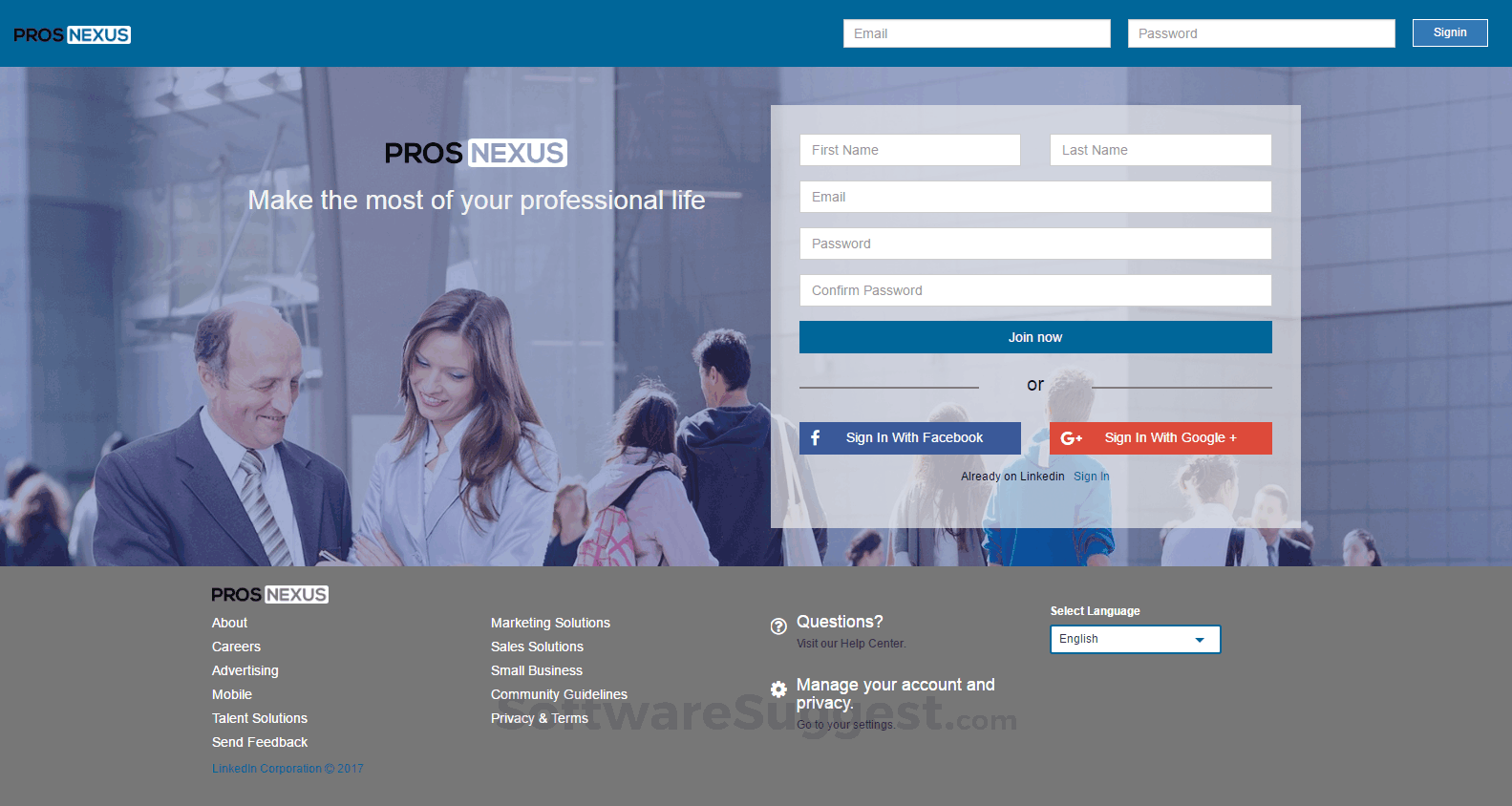 LinkedIn Clone — ProsNexus Screenshot1
